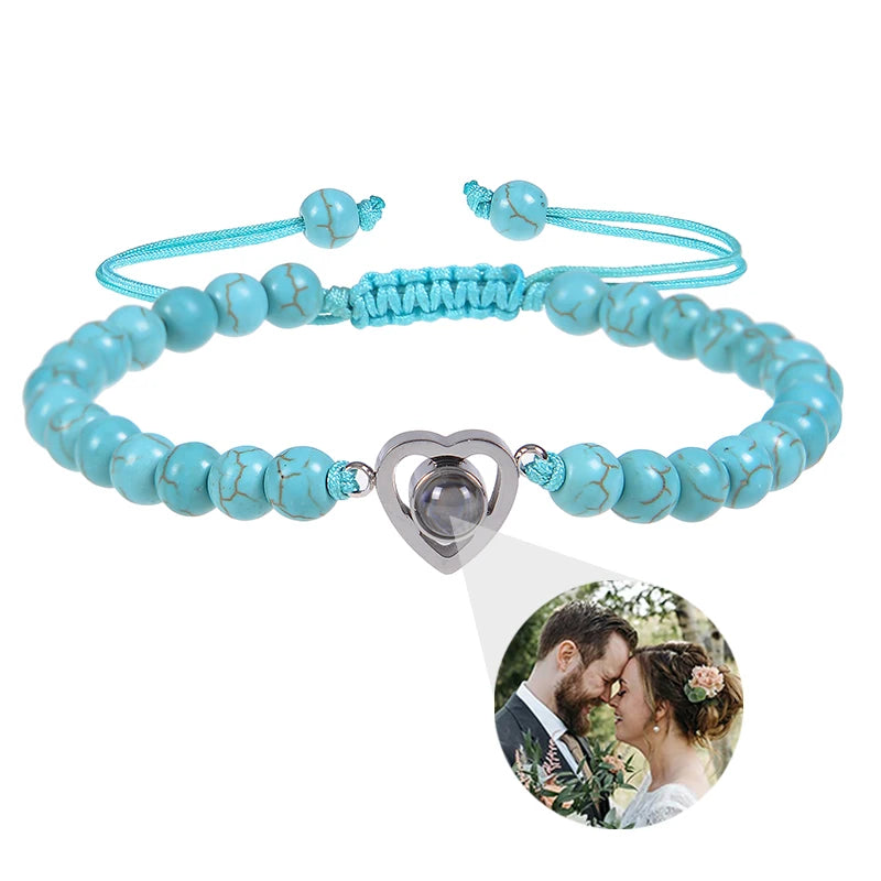 ✨ Personalisiertes Foto Armband – Projektionsarmband mit Bild im Inneren, individuelles Erinnerungsarmband
