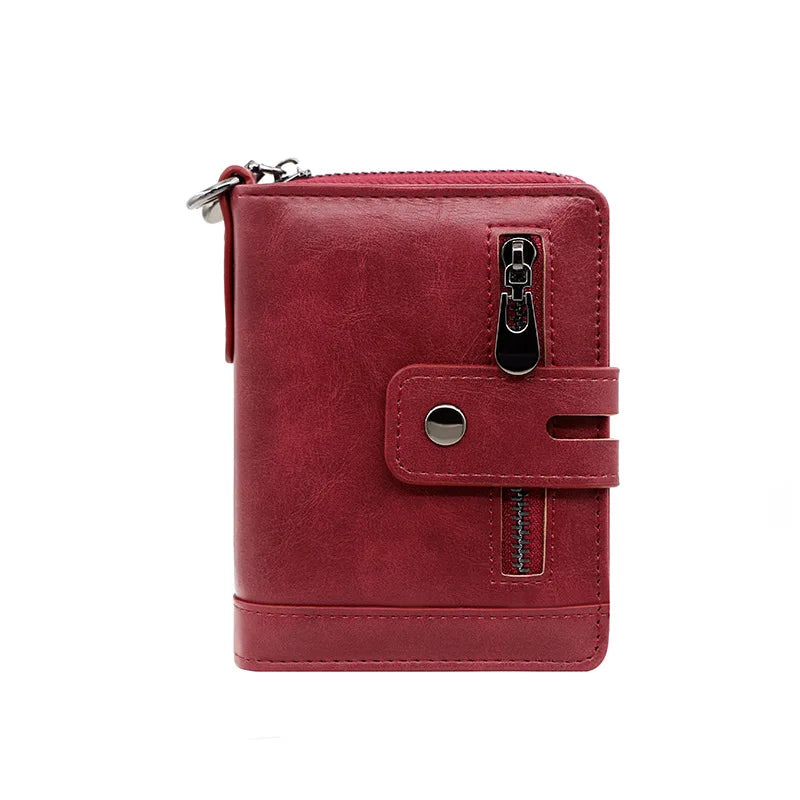 Personalisierte Herren-Geldbörse mit Namensgravur 🖤 Vintage Portemonnaie aus Kunstleder mit Münz- & Fotofach