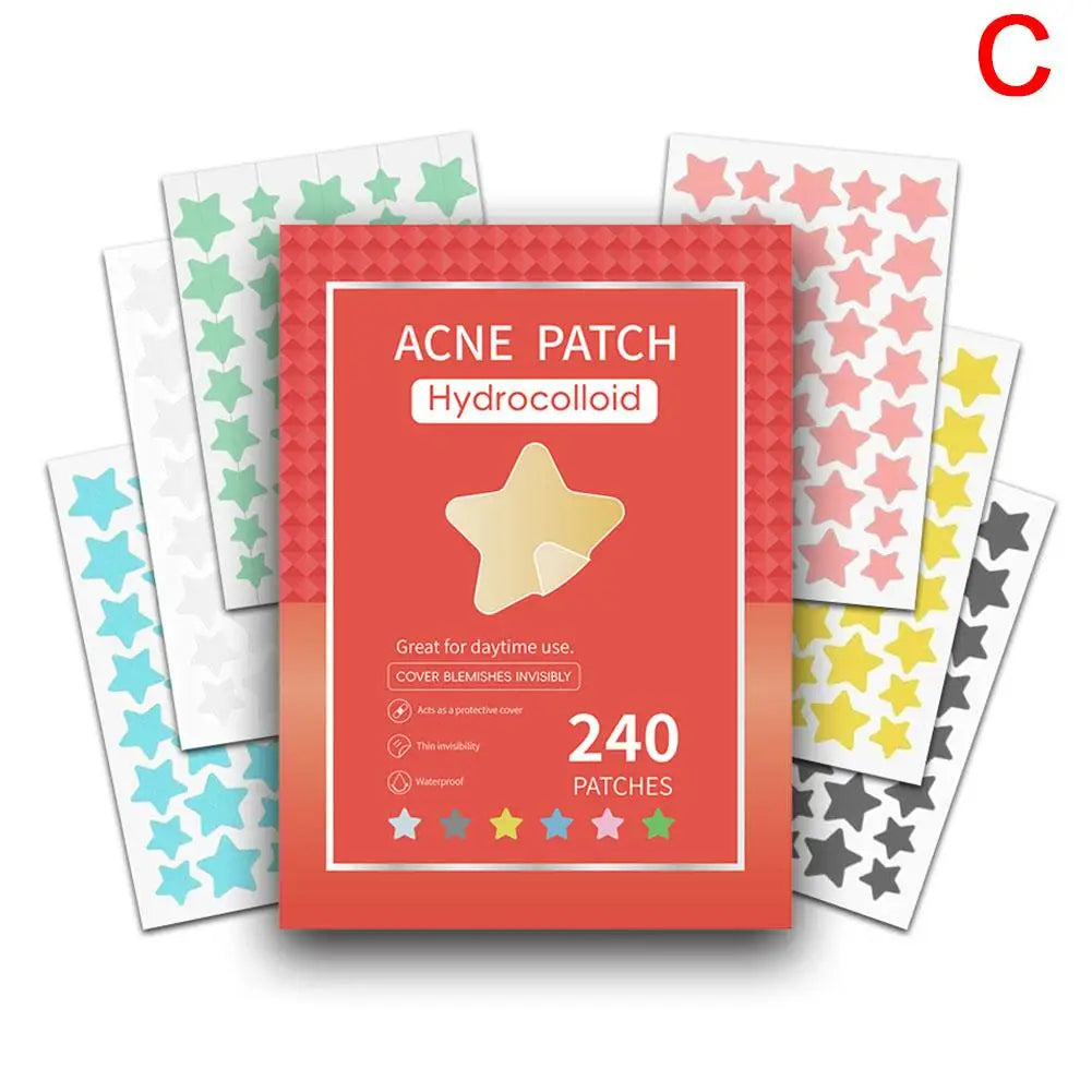 Stern- & Herzförmige Akne-Patches für hygienischen Schutz und klares Hautbild