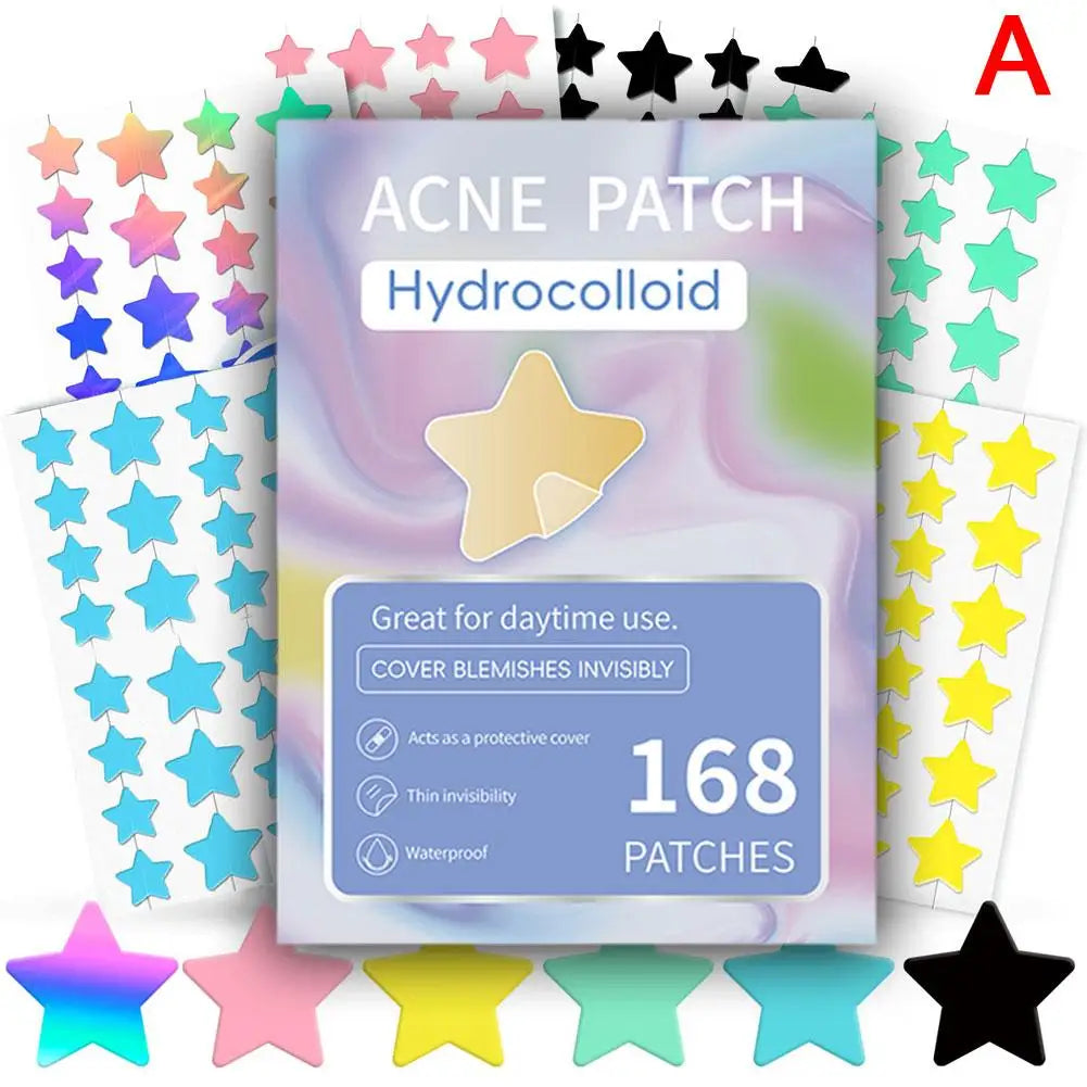 Stern- & Herzförmige Akne-Patches für hygienischen Schutz und klares Hautbild