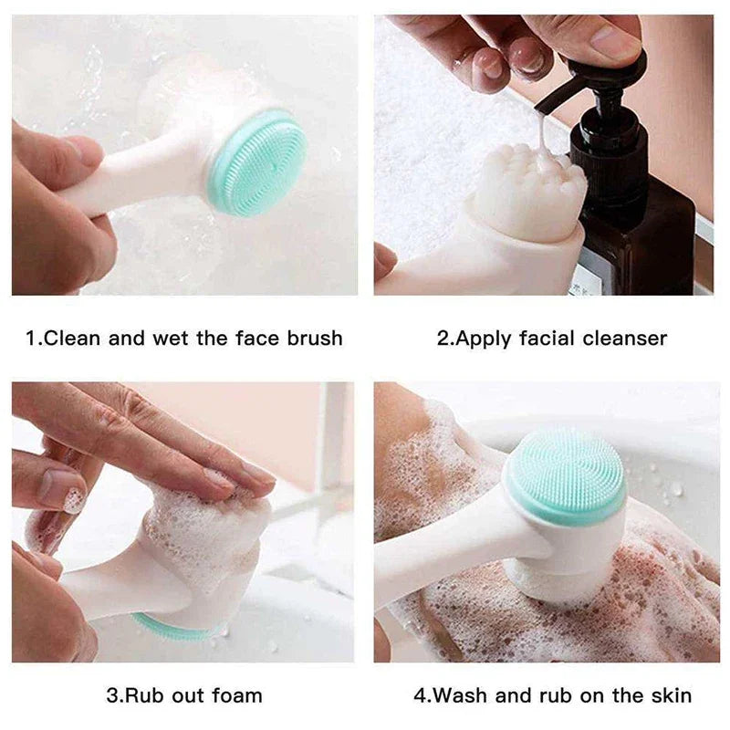 Silica Gel Gesichtsreinigungsbürste – Sanfte Reinigung & Peeling