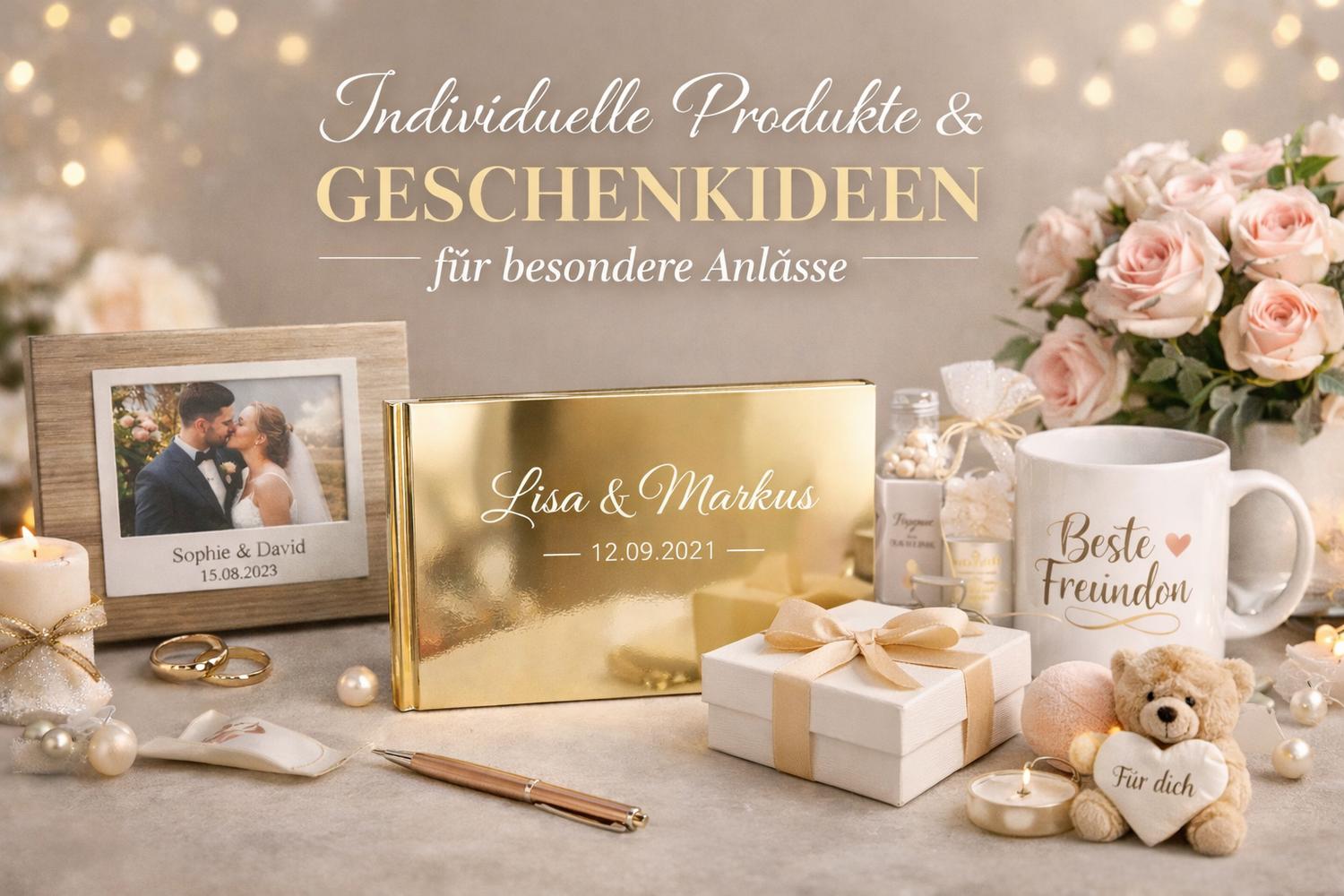Personalisierte Produkte & Geschenkideen für besondere Anlässe