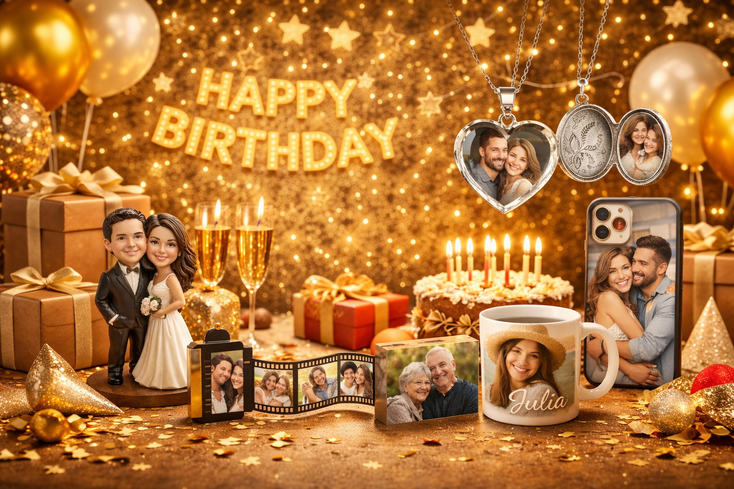 Personalisierte Geschenke für Geburtstag & besondere Feiern