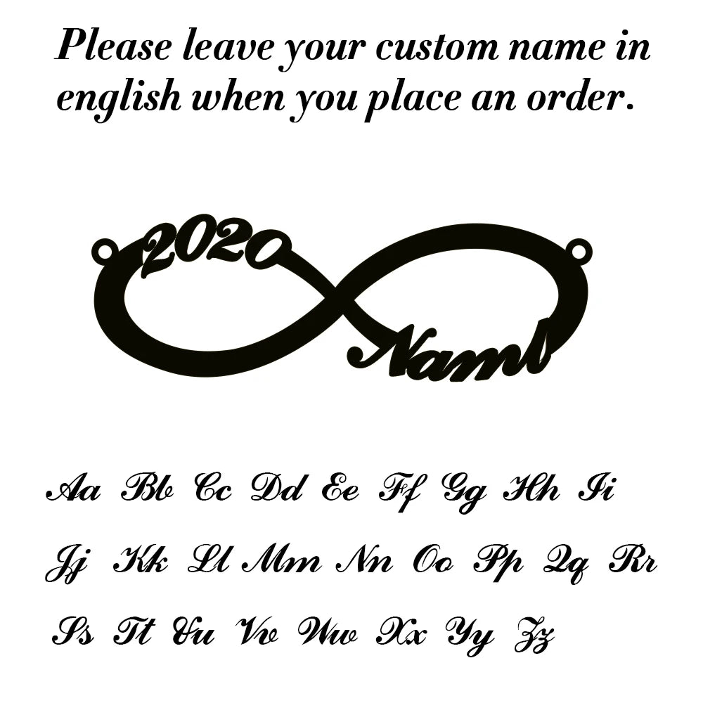 💖 Personalisiertes Unendlichkeitsarmband mit Namen – ♾️ Edelstahl Namensarmband für Damen – 🎁 Familienarmband & Geschenk für Mama
