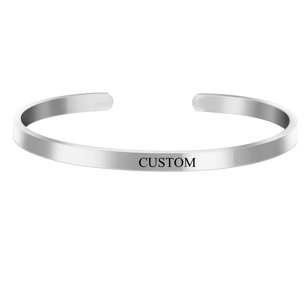 ✨ Personalisiertes Koordinaten Armband Edelstahl – Gravur Armreif Damen & Herren mit Name, Datum oder Ort