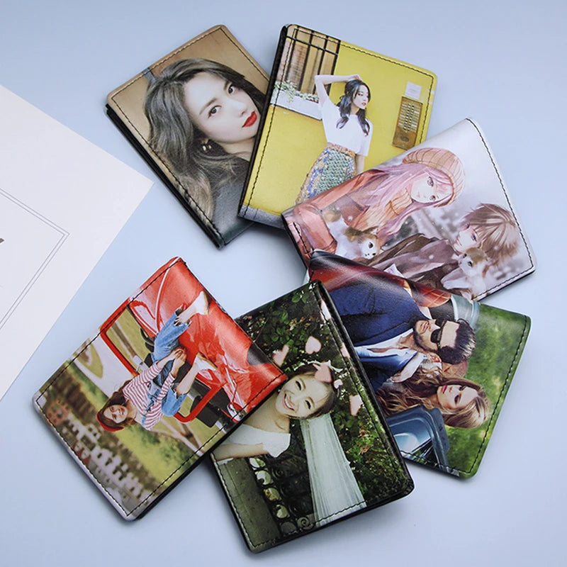 Personalisierte Geldbörse für Herren aus Kunstleder 🖤 Mit 2 Fotos bedruckt – persönliches Geschenk für Männer