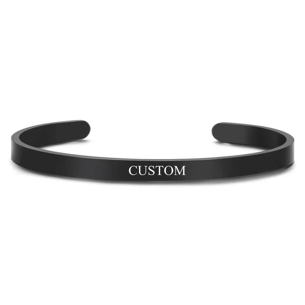 ✨ Personalisiertes Koordinaten Armband Edelstahl – Gravur Armreif Damen & Herren mit Name, Datum oder Ort