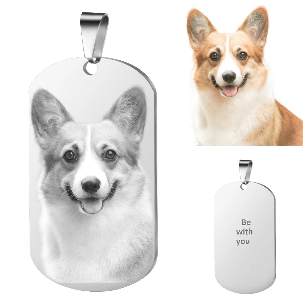 ✨ Personalisierte Foto Halskette Herz – Gravur Kette mit Bild & Name aus Edelstahl für Damen