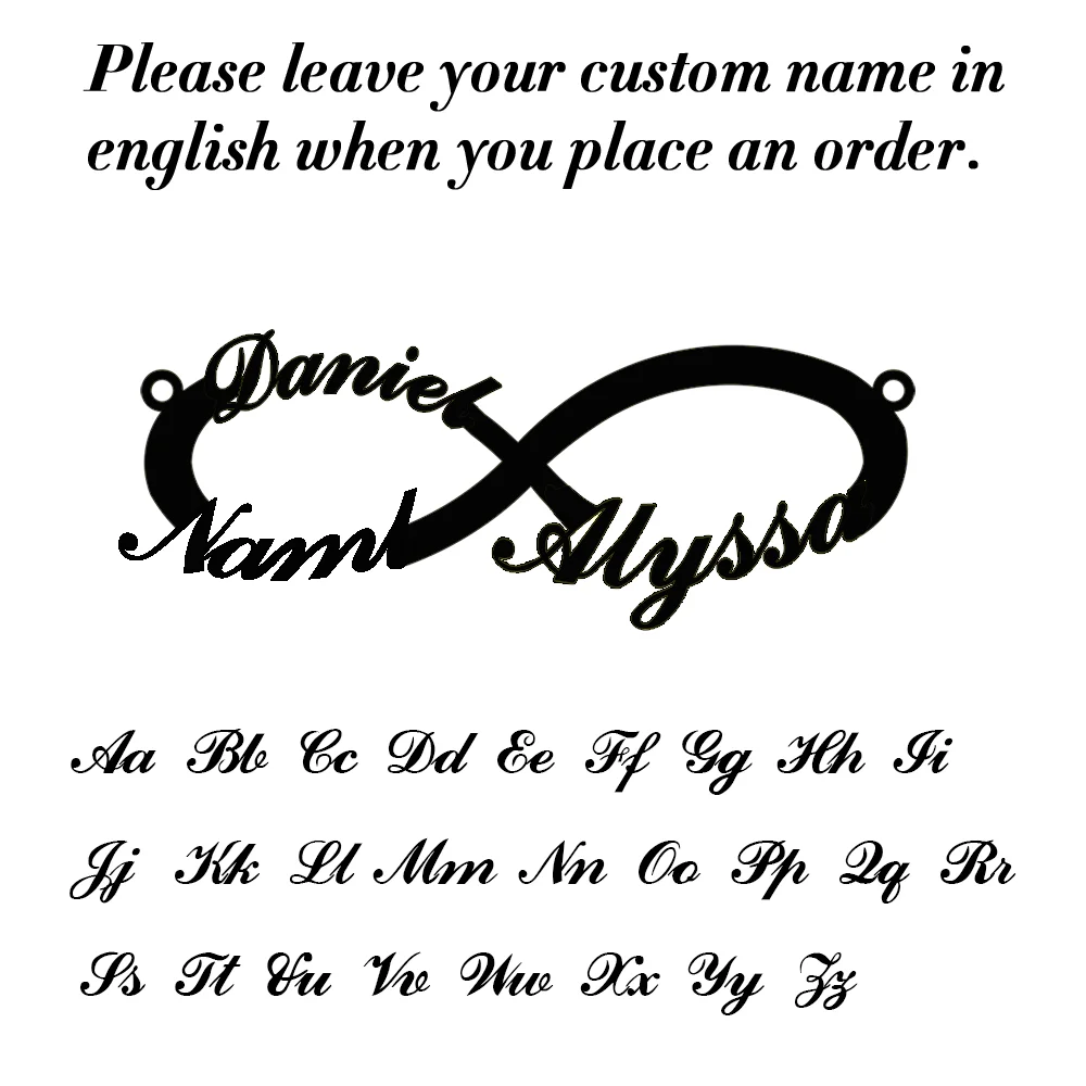 💖 Personalisiertes Unendlichkeitsarmband mit Namen – ♾️ Edelstahl Namensarmband für Damen – 🎁 Familienarmband & Geschenk für Mama