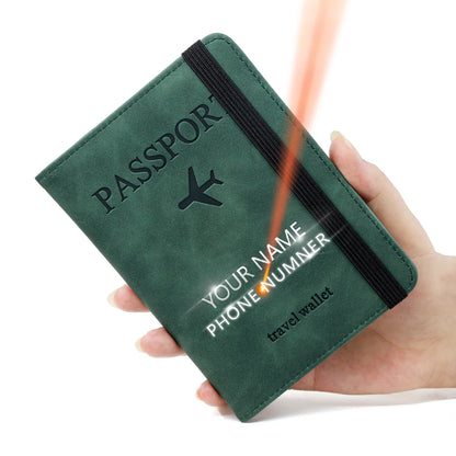 Personalisierte Reisepasshülle mit Namensgravur ✈️ RFID Passetui & Reisebrieftasche für Damen und Herren