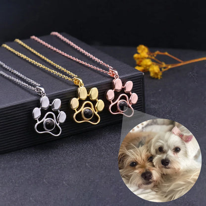 ❤️ Personalisierte Foto Projektions Halskette mit eigenem Bild – Edelstahl Halskette für Damen in verschiedenen Designs