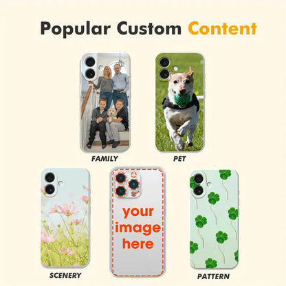 Personalisierte iPhone Handyhülle 📱 Transparente Hülle für iPhone 17, 16, 15, 14, 13, 12 & 11
