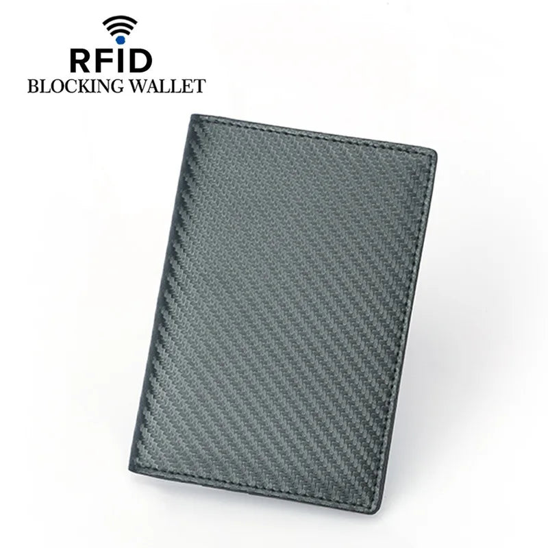 Herren-Geldbörse aus echtem Rindsleder 🖤 RFID Reisepass-Etui mit 4 Kartenfächern