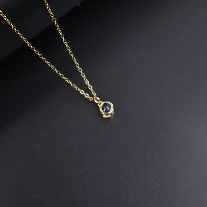 ❤️ Personalisierte Foto Projektions Halskette mit eigenem Bild – Edelstahl Kette für Damen in verschiedenen Designs