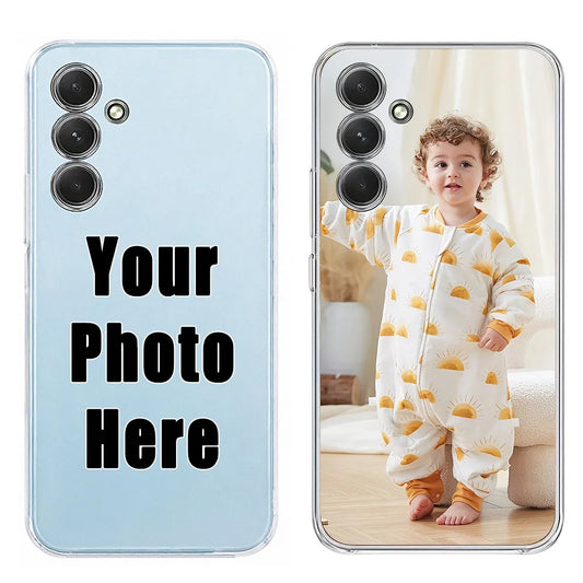 Personalisierte Samsung Handyhülle 📱 Transparente Hülle mit eigenem Foto für Galaxy S25, S24, S23 & mehr