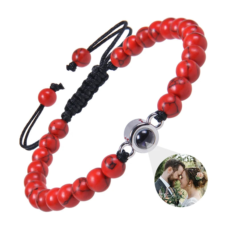 ✨ Personalisiertes Foto Armband – Projektionsarmband mit Bild im Inneren, individuelles Erinnerungsarmband