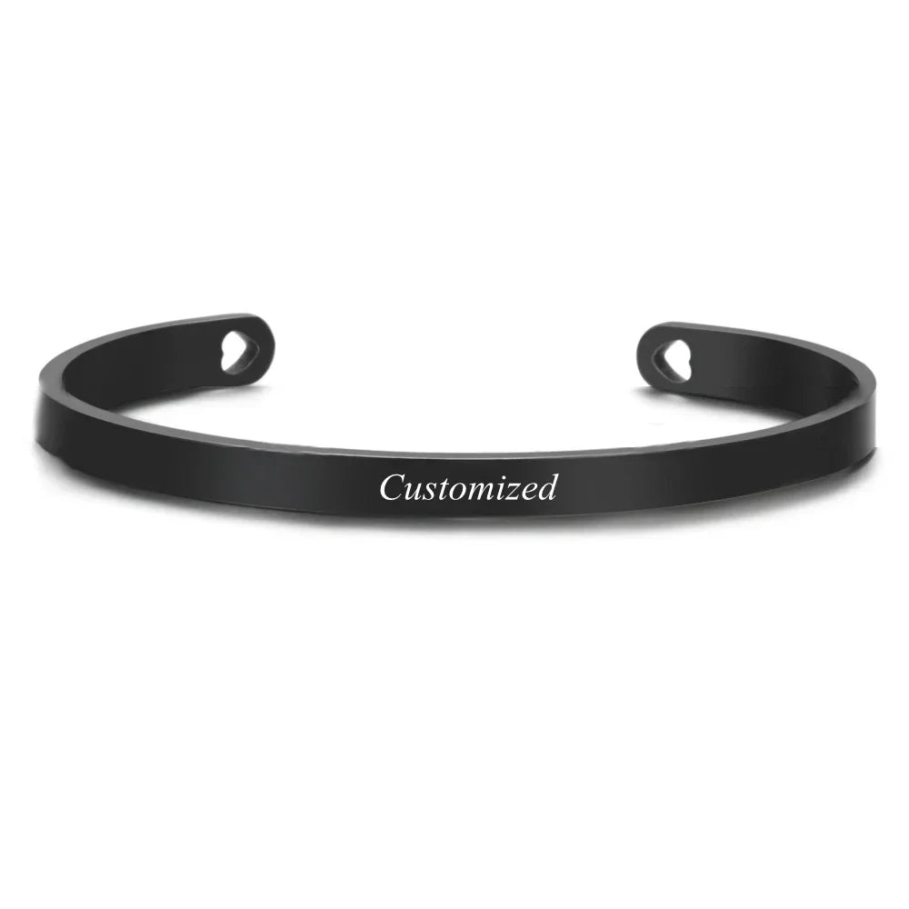 ✨ Personalisiertes Koordinaten Armband Edelstahl – Gravur Armreif Damen & Herren mit Name, Datum oder Ort