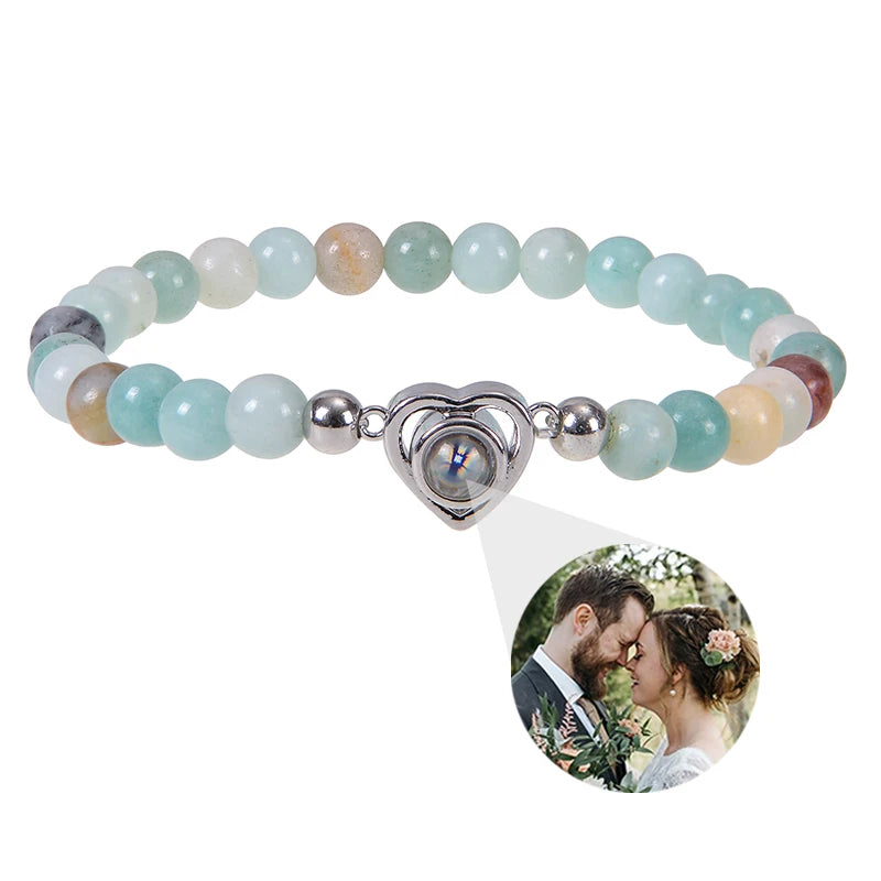 ✨ Personalisiertes Foto Armband – Projektionsarmband mit Bild im Inneren, individuelles Erinnerungsarmband