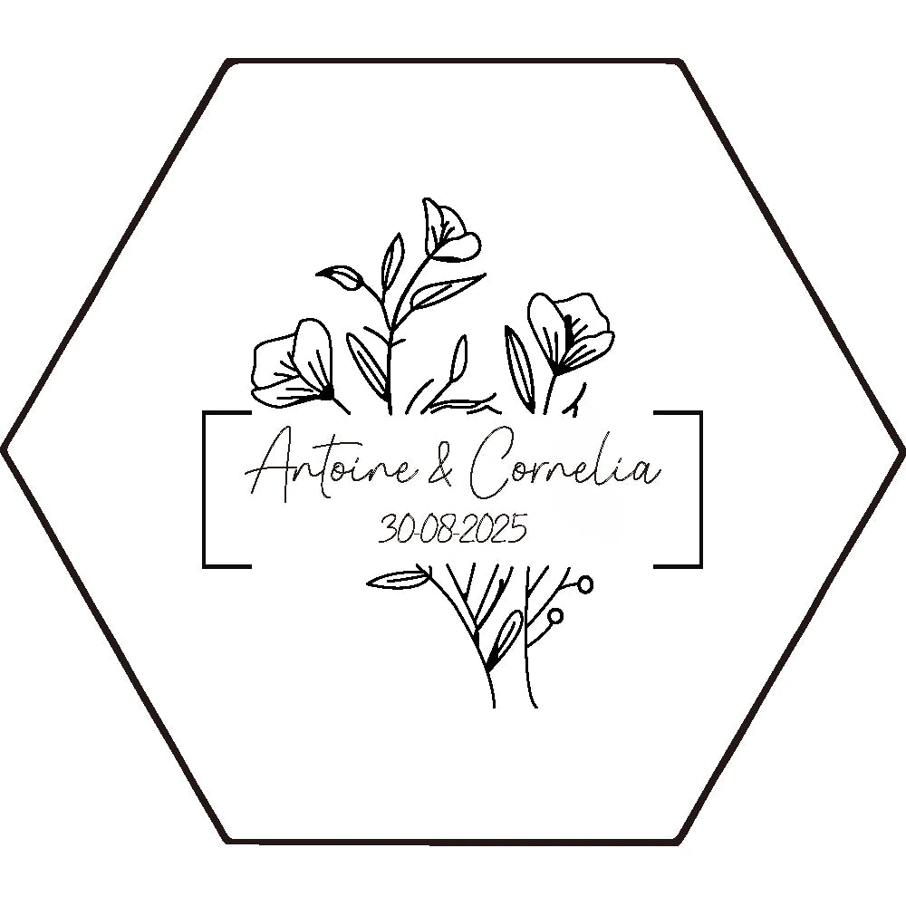 ✨ Personalisierte sechseckige Ringbox – Individuelle Acryl-Ringträgerbox für Verlobung & Hochzeit