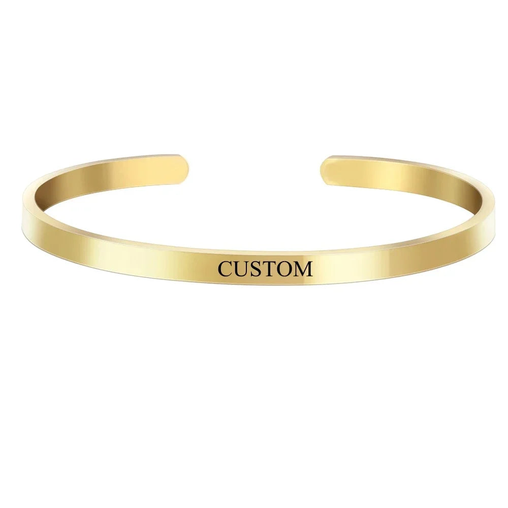 ✨ Personalisiertes Koordinaten Armband Edelstahl – Gravur Armreif Damen & Herren mit Name, Datum oder Ort