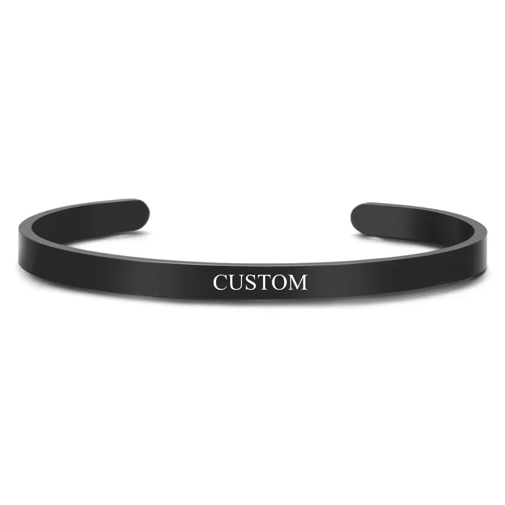 ✨ Personalisiertes Koordinaten Armband Edelstahl – Gravur Armreif Damen & Herren mit Name, Datum oder Ort
