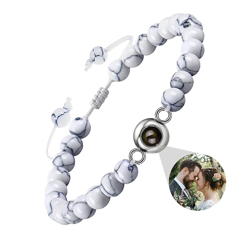 ✨ Personalisiertes Foto Armband – Projektionsarmband mit Bild im Inneren, individuelles Erinnerungsarmband