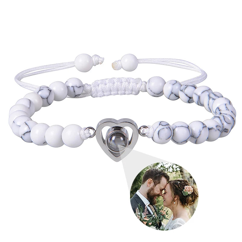 ✨ Personalisiertes Foto Armband – Projektionsarmband mit Bild im Inneren, individuelles Erinnerungsarmband