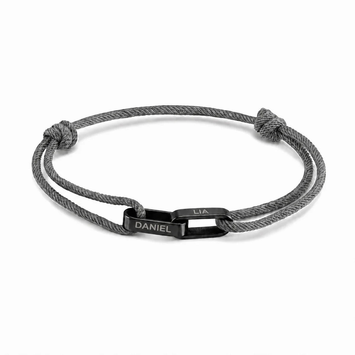 Personalisiertes Paar-Armband mit Gravur ❤️ Name & Datum auf Edelstahl-Armband für Partner