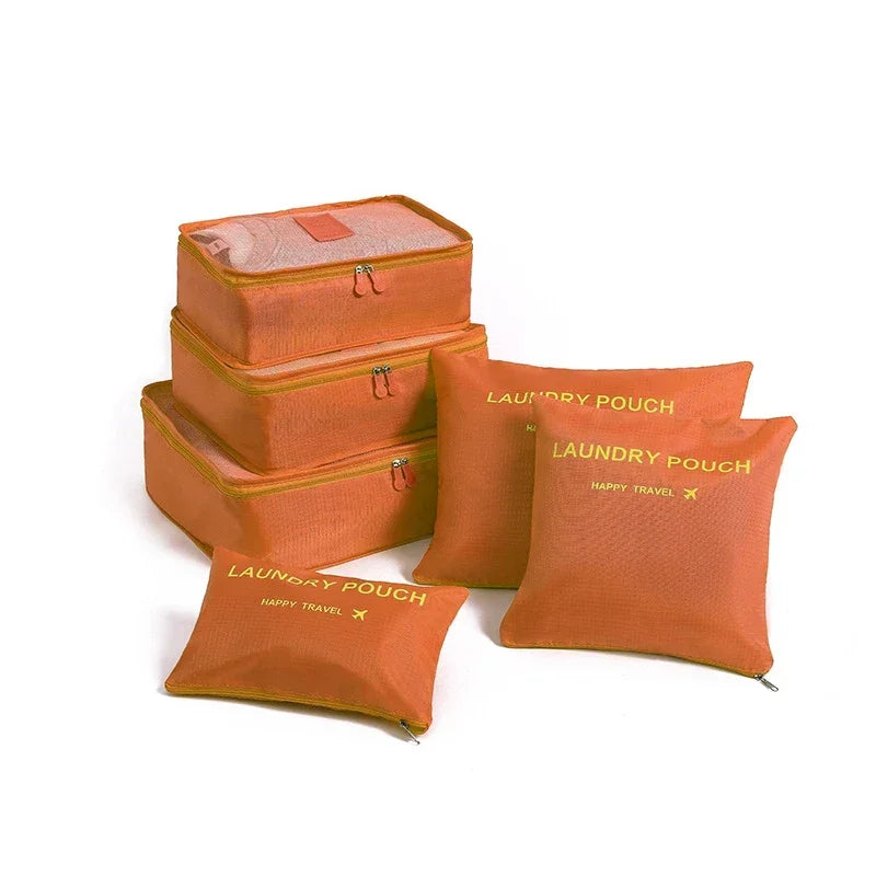 6-teiliger Reise-Organizer – Platzsparende Verpackungswürfel für Kleidung, Schuhe & Accessoires