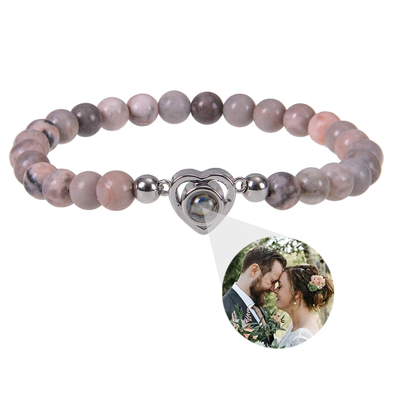 ✨ Personalisiertes Foto Armband – Projektionsarmband mit Bild im Inneren, individuelles Erinnerungsarmband