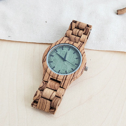 ⌚ Vintage Holz Armbanduhr für Damen & Herren – 🌳 Elegante Quarz Uhr aus Holz – 🎁 Stilvolles Geschenk für Geburtstag & Weihnachten