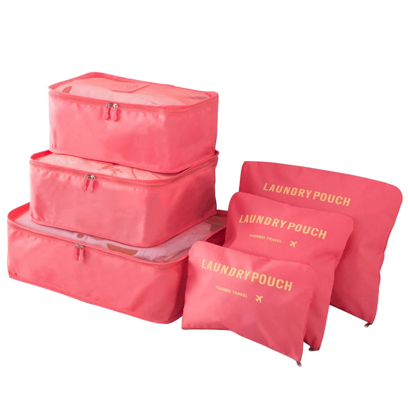 8/6-teiliges Reise-Organizer-Set – Ordnung & Stil für jedes Abenteuer