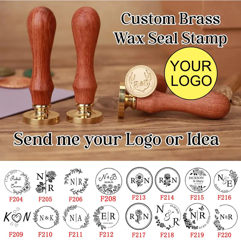 Wax Stempel mit eigenem Logo oder mehrere Designs zur Auswahl