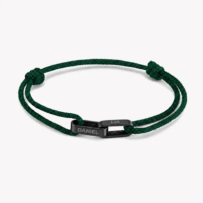 Personalisiertes Paar-Armband mit Gravur ❤️ Name & Datum auf Edelstahl-Armband für Partner