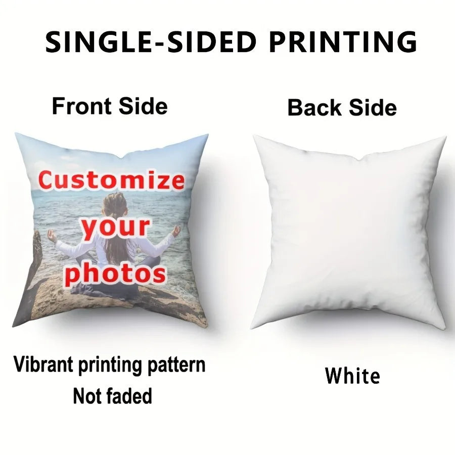 ✨ Personalisierter Foto-Kissenbezug – Individueller Kissenbezug mit eigenem Bild für Sofa, Bett & Dekoration