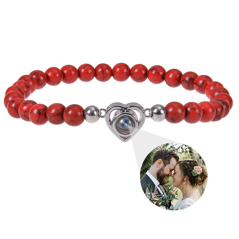 ✨ Personalisiertes Foto Armband – Projektionsarmband mit Bild im Inneren, individuelles Erinnerungsarmband