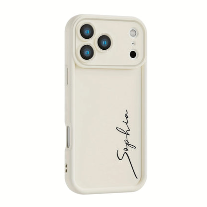 Personalisierte iPhone Hülle mit Text ✍️ Individuelle Hülle für iPhone 17 Air, 16, 15, 14 & weitere