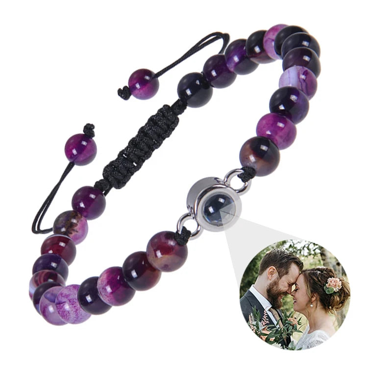 ✨ Personalisiertes Foto Armband – Projektionsarmband mit Bild im Inneren, individuelles Erinnerungsarmband
