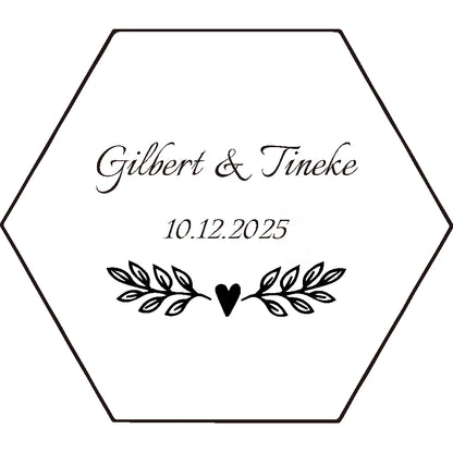 ✨ Personalisierte sechseckige Ringbox – Individuelle Acryl-Ringträgerbox für Verlobung & Hochzeit