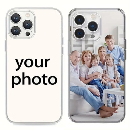 Personalisierte transparente iPhone Handyhülle aus PC und TPU für iPhone 17 16 15 14 13 12 und 11