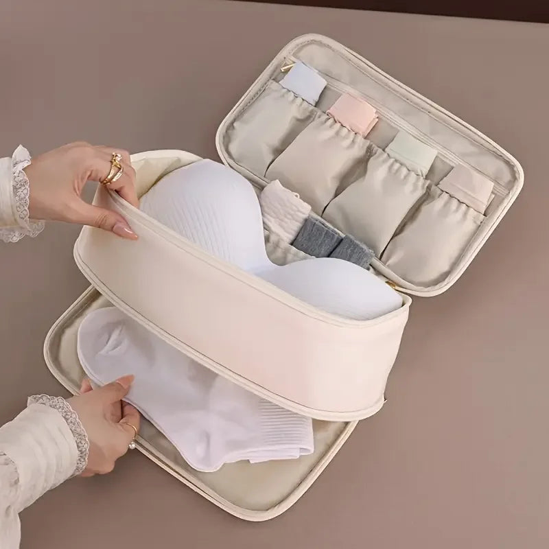 Reise-Unterwäsche-Aufbewahrungstasche – doppellagig & wasserdicht für stilvolles Reisen