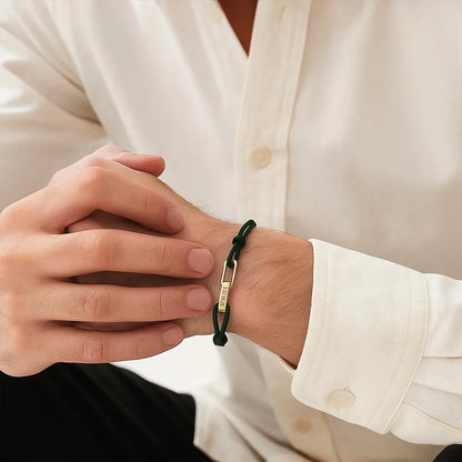 Personalisiertes Paar-Armband mit Gravur ❤️ Name & Datum auf Edelstahl-Armband für Partner