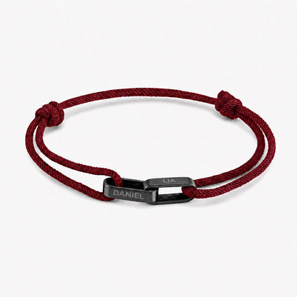 Personalisiertes Paar-Armband mit Gravur ❤️ Name & Datum auf Edelstahl-Armband für Partner