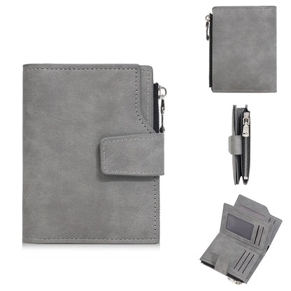 Personalisierte Herren-Geldbörse mit Namensgravur 🖤 Kurze Geldbörse aus Kunstleder mit Münzfach