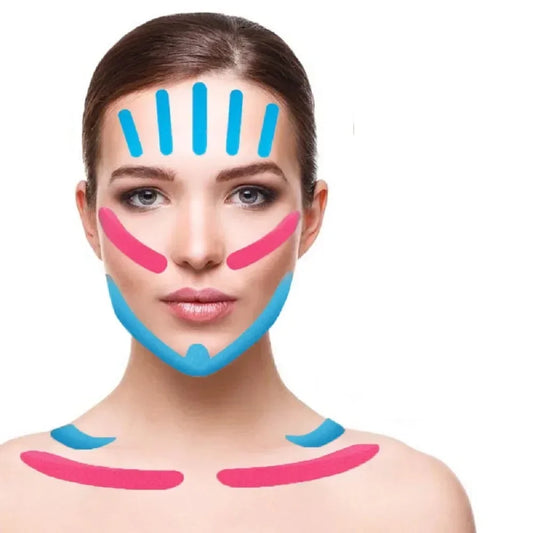 Kinesiology Tape zur Gesichtspflege – Sanfte Hautstraffung