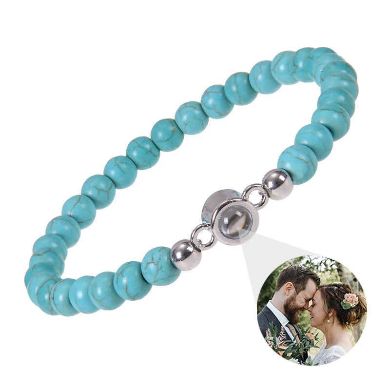 ✨ Personalisiertes Foto Armband – Projektionsarmband mit Bild im Inneren, individuelles Erinnerungsarmband
