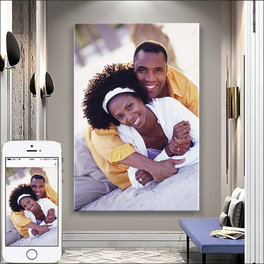 ✨ Personalisierter Leinwanddruck mit Foto – Individuelle Foto-Leinwand mit Rahmen für Zuhause