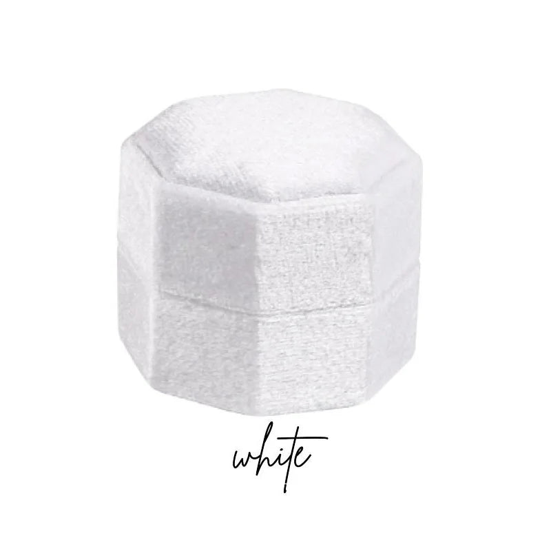 ✨ Personalisierte Samt-Ringbox mit Acryl-Topper – Elegante Ringbox für Verlobung & Hochzeit
