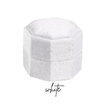 ✨ Personalisierte Samt-Ringbox mit Acryl-Topper – Elegante Ringbox für Verlobung & Hochzeit