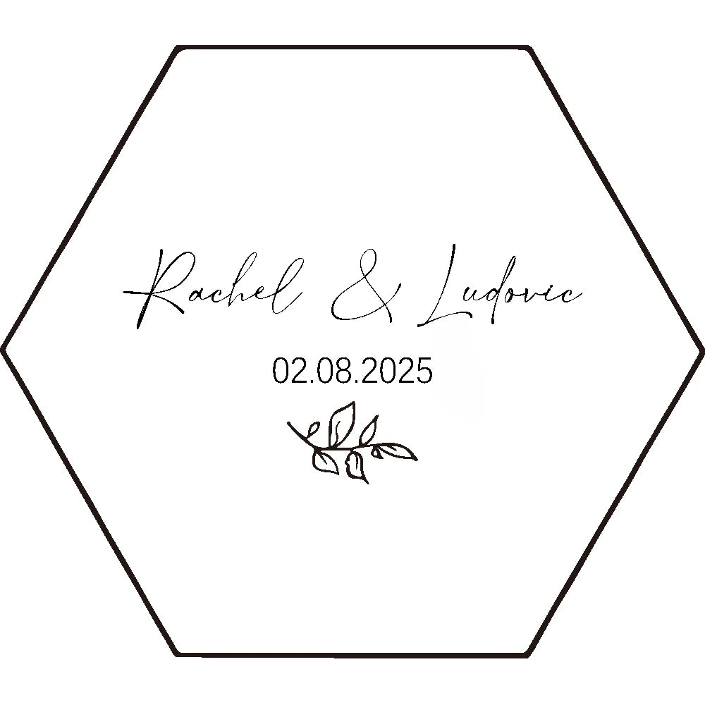 ✨ Personalisierte sechseckige Ringbox – Individuelle Acryl-Ringträgerbox für Verlobung & Hochzeit
